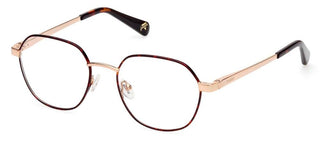 Guess Gu5222 Unisex Havana Geometric Eyeglasses