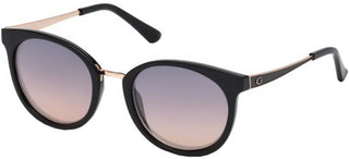 Guess Gu7459 Unisex Black Round Sunglasses