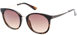 Guess Gu7459 Women Havana Round Sunglasses