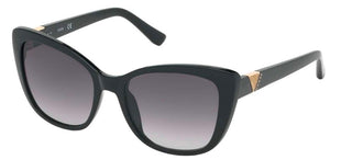 Guess Gu7600 Women Black Cat Eye Sunglasses