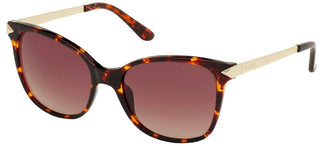 Guess Gu7657 Unisex Havana Butterfly Sunglasses