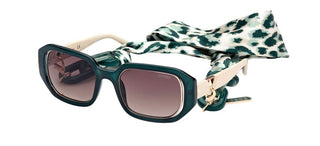 Guess GU7817 unisex Green Geometric Sunglasses