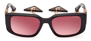 Guess GU7891 unisex Black Geometric Sunglasses