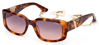 Guess GU7891 unisex Havana Geometric Sunglasses