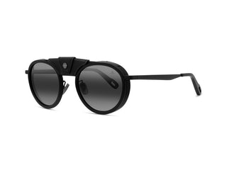 Vuarnet Glacier 01 Men Black Round Sunglasses