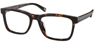 Coach HC 6166U men Havana Geometric Eyeglasses