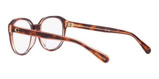 Coach HC 6209U women Brown Round Eyeglasses