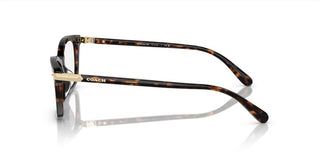 Coach HC 6219U women Havana Geometric Eyeglasses