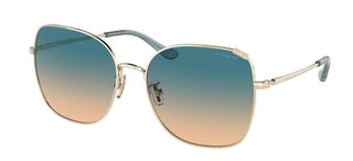 Coach HC 7133 women Gold Geometric Sunglasses