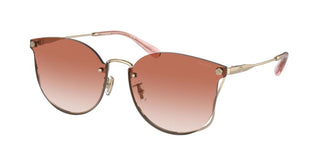 Coach HC 7151D women Gold Round Sunglasses