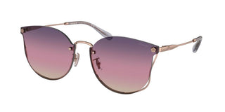 Coach HC 7151D women Rose gold Round Sunglasses