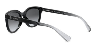 Coach HC 8285U women Black Geometric Sunglasses