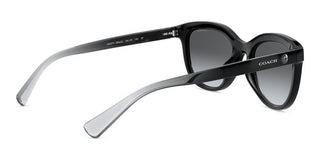 Coach HC 8285U women Black Geometric Sunglasses