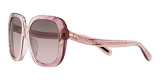 Coach HC 8323U women Pink Squared Sunglasses