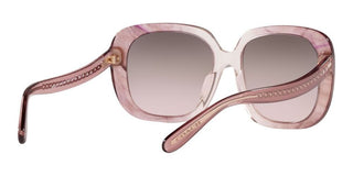 Coach HC 8323U women Pink Squared Sunglasses