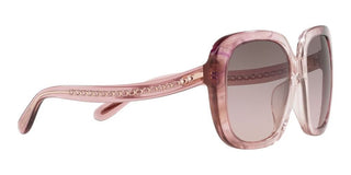 Coach HC 8323U women Pink Squared Sunglasses