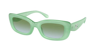 Coach HC 8390U women Green Rectangle Sunglasses