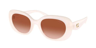 Coach HC 8391U women White Oval Sunglasses