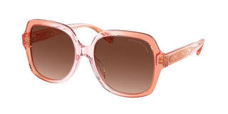 Coach HC 8395U women Pink Squared Sunglasses