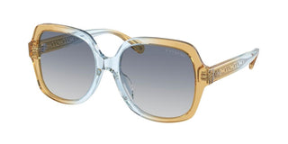 Coach HC 8395U women Blue Squared Sunglasses