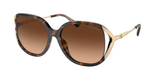 Coach HC 8396U women Brown Squared Sunglasses