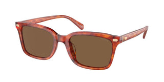 Coach HC 8398U men Havana Squared Sunglasses