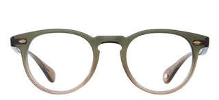 Garrett Leight HERCULES unisex Green Round Eyeglasses