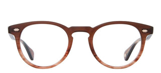 Garrett Leight HERCULES unisex Brown Round Eyeglasses