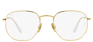 Ray-Ban HEXAGONAL RX 8148V unisex Gold Geometric Eyeglasses