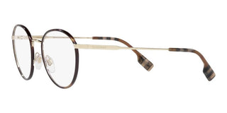 Burberry HUGO BE 1373 men Gold Round Eyeglasses