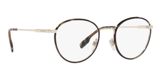 Burberry HUGO BE 1373 men Gold Round Eyeglasses