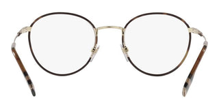 Burberry HUGO BE 1373 men Gold Round Eyeglasses