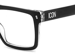 Dsquared2 ICON 0012 men Black Geometric Eyeglasses