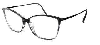 Silhouette ILLUSION LITE 1607 women Black Cat Eye Eyeglasses