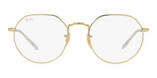 Ray-Ban JACK RB 3565 unisex Gold Round Sunglasses