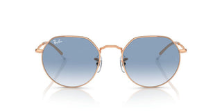 Ray-Ban JACK RB 3565 unisex Rose gold Round Sunglasses