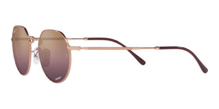 Ray-Ban JACK RB 3565 unisex Rose gold Round Sunglasses