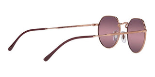 Ray-Ban JACK RB 3565 unisex Rose gold Round Sunglasses