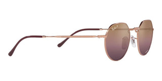 Ray-Ban JACK RB 3565 unisex Rose gold Round Sunglasses