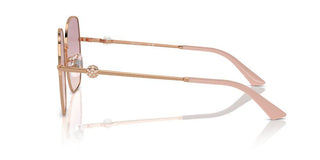 Jimmy Choo JC 4008HD women Rose gold Geometric Sunglasses