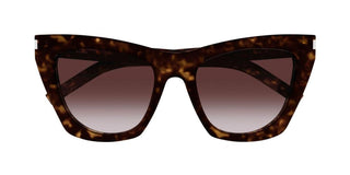 Saint Laurent KATE SL 214 women Havana Cat Eye Sunglasses