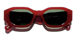 L.G.R KHARTOUM SUN women Red Geometric Sunglasses