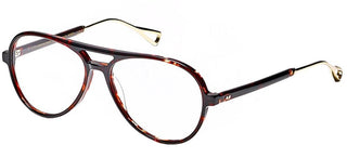 Moscot Korva-tt Unisex Havana Pilot Eyeglasses