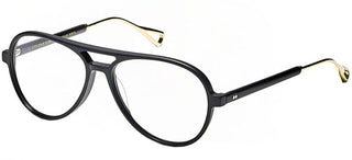 Moscot Korva-tt Unisex Black Pilot Eyeglasses