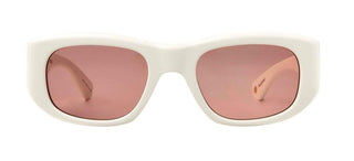 Garrett Leight LAGUNA SUN unisex White Squared Sunglasses