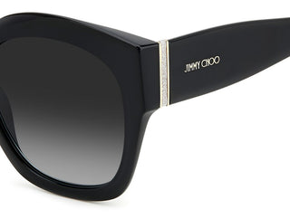 Jimmy Choo LEELA/S women Black Squared Sunglasses