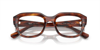 Ray-Ban LEONID RX 7225 unisex Havana Squared Eyeglasses