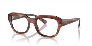 Ray-Ban LEONID RX 7225 unisex Havana Squared Eyeglasses