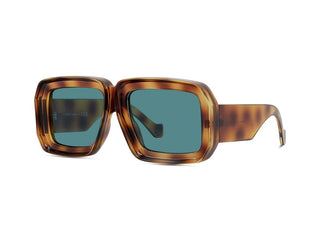 LOEWE Signature LW40064U unisex Havana Squared Sunglasses