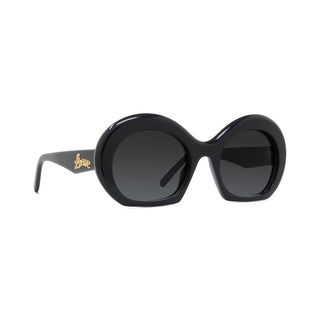 LOEWE LW40077I women Black Round Sunglasses